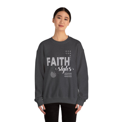 Faith Styles Unisex Heavy Blend™ Crewneck Sweatshirt - Cozy Spiritual Apparel for Everyday Wear, Gift for Friends, Comfort