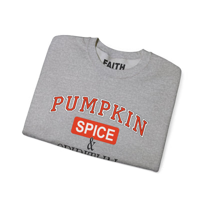 Cozy Pumpkin Spice Sweatshirt, Fall Sweatshirt, Spiritual Advice Crewneck, Autumn Fashion, Thanksgiving Gift, Unisex Sweater