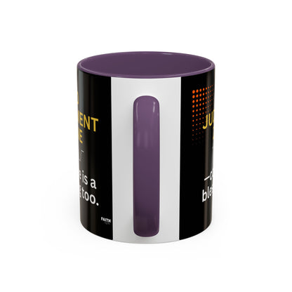 FaithStyles No Judgment Zone Coffee Mug, Funny Gift for Coffee Lovers, Unique Java Cup, Perfect for Birthdays, Inspirational Drinkware