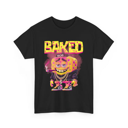 Baked Bob Unisex Heavy Cotton Tee - Fun Graphic Tee for Casual Wear