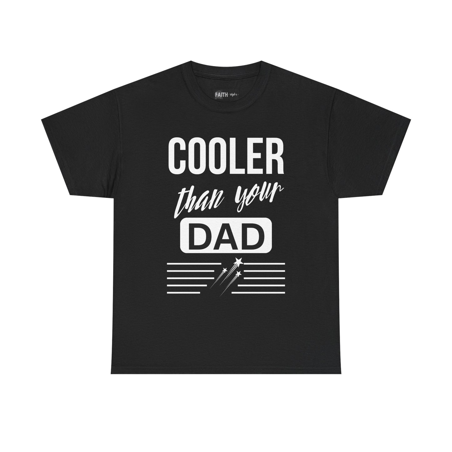 Cooler Than Your Dad Tee - Funny Gift for Dads, Unisex Cotton T-Shirt, Father's Day, Birthday, Casual Wear, Gift for Him, Dad Humor