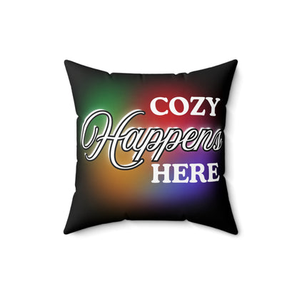 Cozy Decorative Pillow, Home Decor Accent, Gift for Friends, Living Room Cushion, Cozy Moments, Modern Home Style