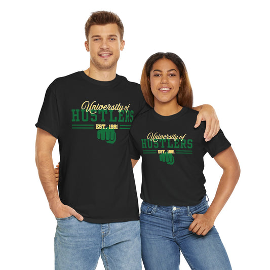 Hustlers Unisex Heavy Cotton Tee - Casual Style, Streetwear, Graphic Tee, Gift for Entrepreneurs, Cool Summer Shirt