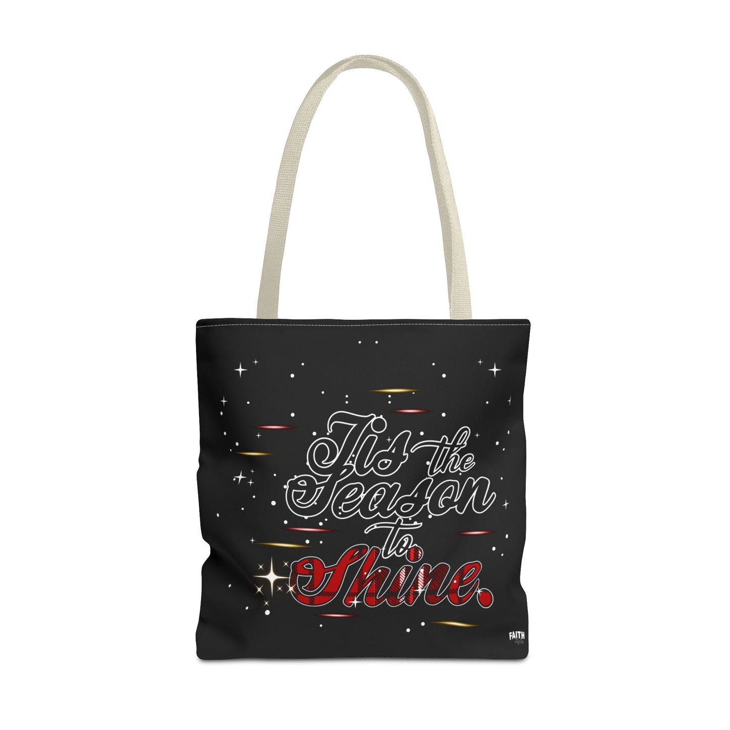 Holiday Tote Bag — 'Tis the Season to Shine Christmas Shopper Tote