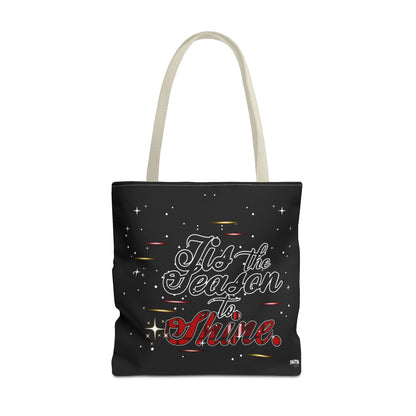 Holiday Tote Bag — 'Tis the Season to Shine Christmas Shopper Tote