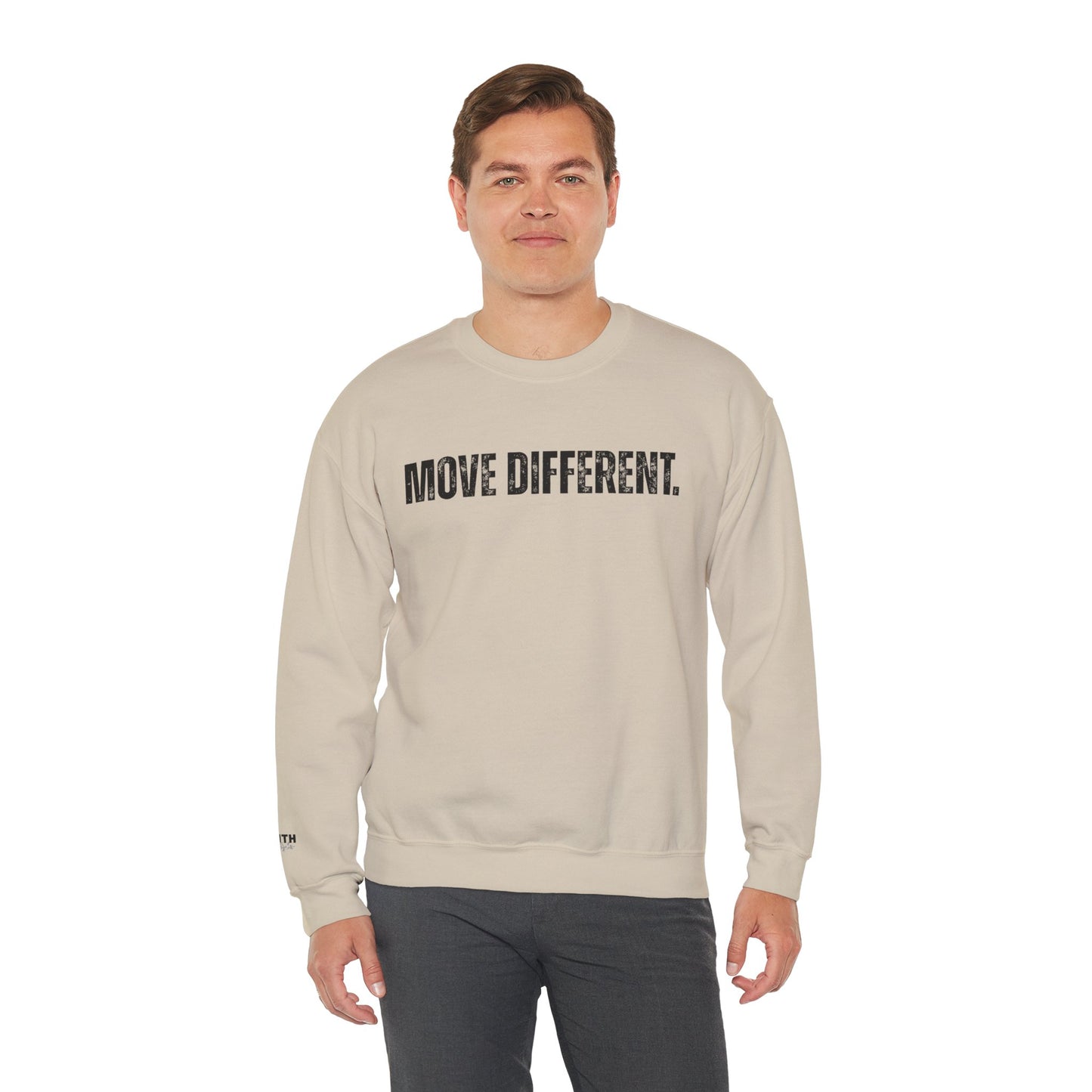 MOVE DIFFERENT. Unisex Crewneck Sweatshirt | Faith Styles®