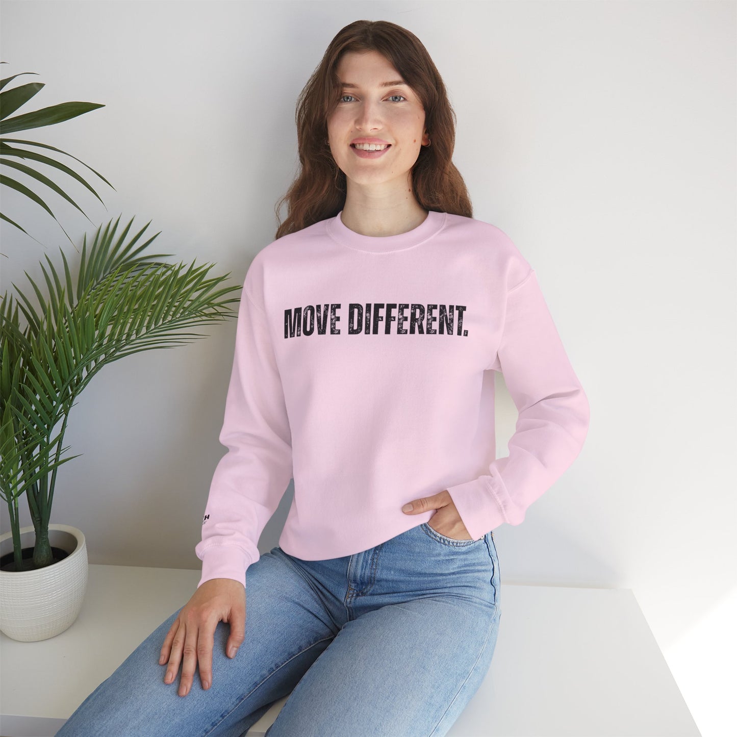 MOVE DIFFERENT. Unisex Crewneck Sweatshirt | Faith Styles®
