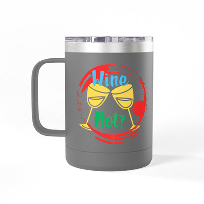 Colorful Wine & Coffee Tumbler – ‘Wine Not?’ Design for Easy Sips and Fun Vibes, Perfect for Gifting, Home, or Parties, 15oz