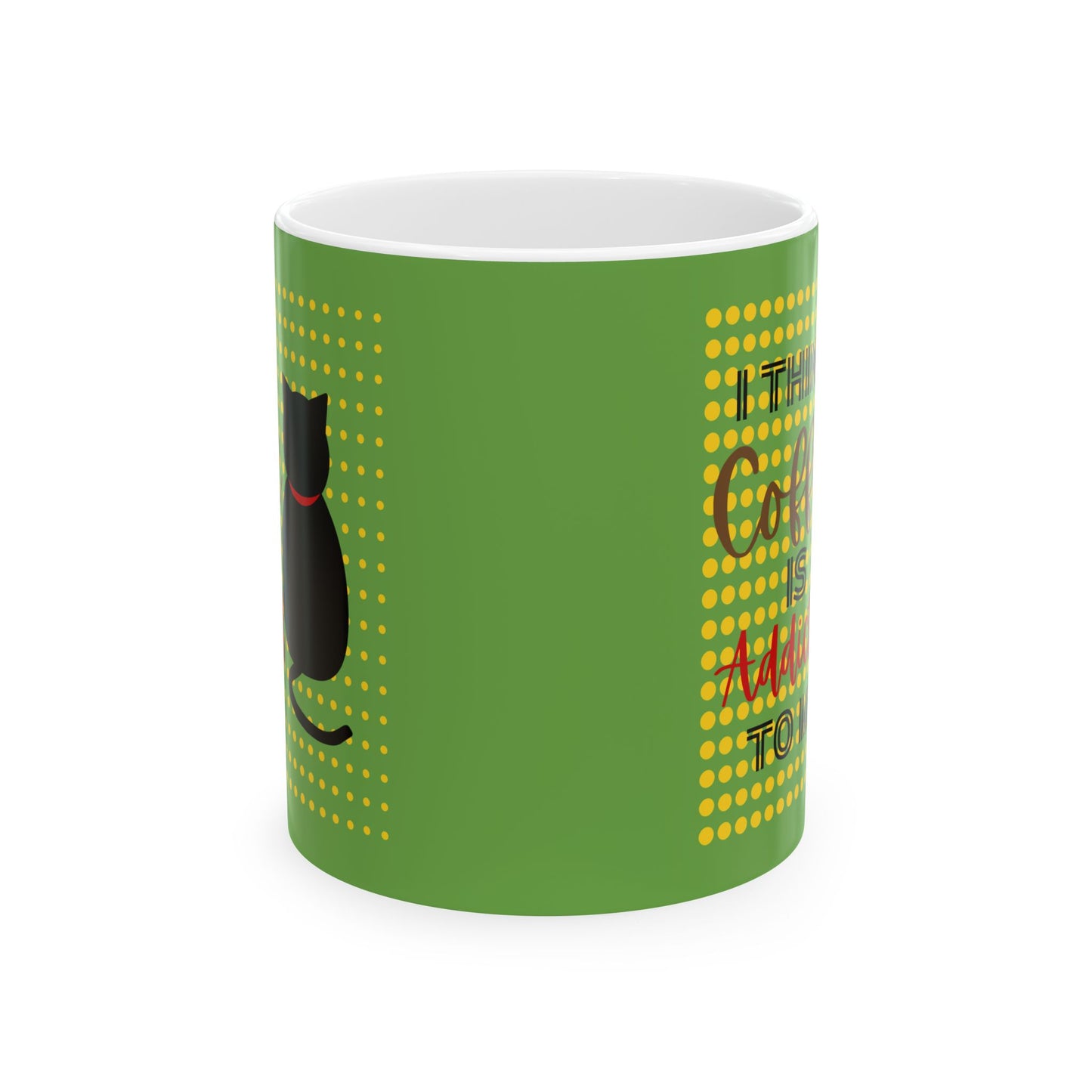 FaithStyles  Ceramic Mug – "Addicted" Green 11oz & 15oz