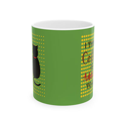 FaithStyles  Ceramic Mug – "Addicted" Green 11oz & 15oz