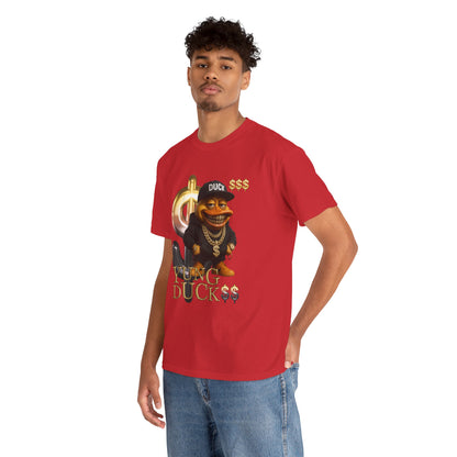 Yung Duck$$ Unisex Heavy Cotton Tee - Fun Streetwear T-Shirt for Casual Outfits
