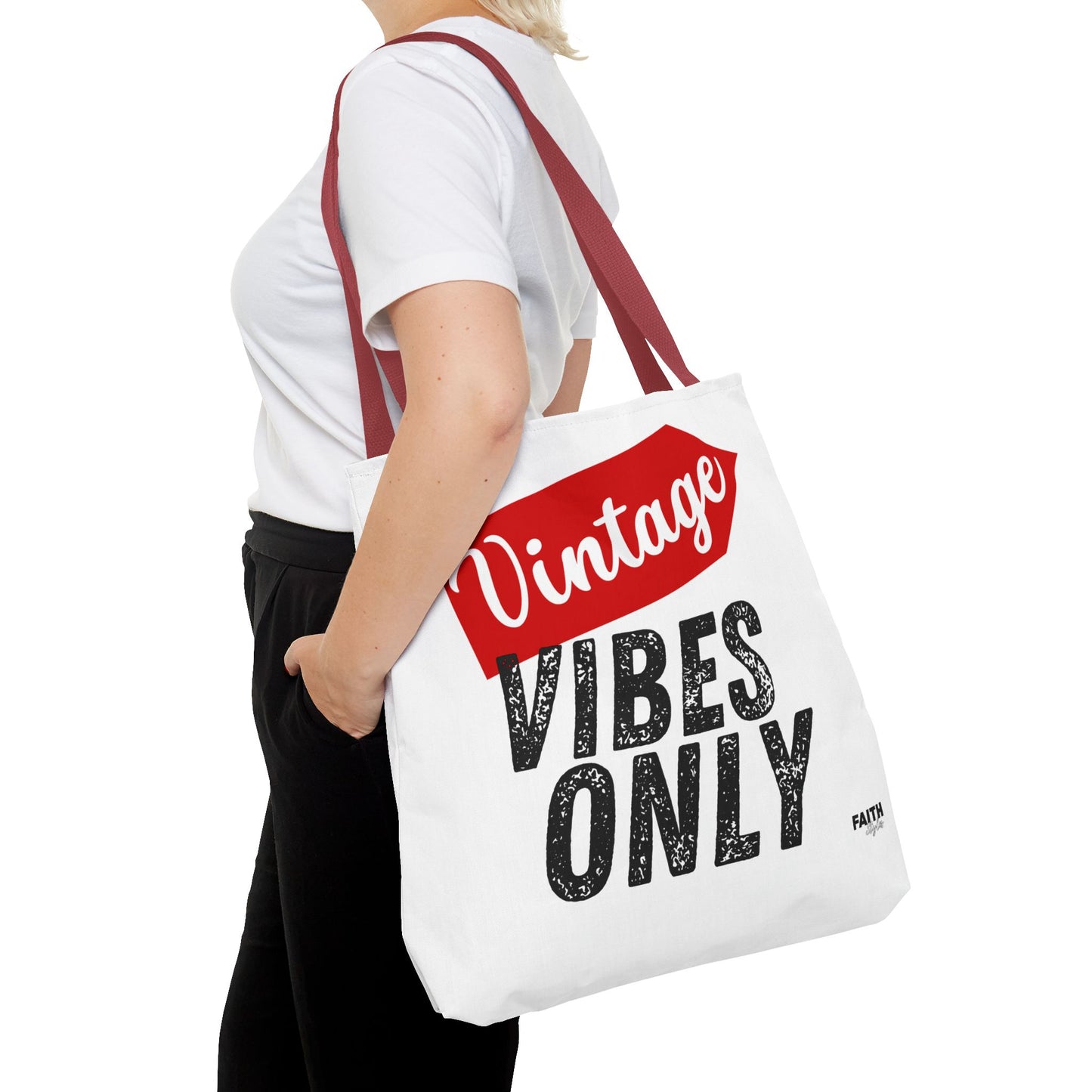 FaithStyles Vintage Vibes Only Tote Bag