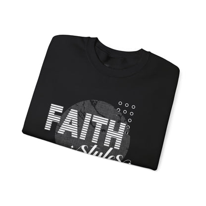 Faith Styles Unisex Heavy Blend™ Crewneck Sweatshirt - Cozy Spiritual Apparel for Everyday Wear, Gift for Friends, Comfort