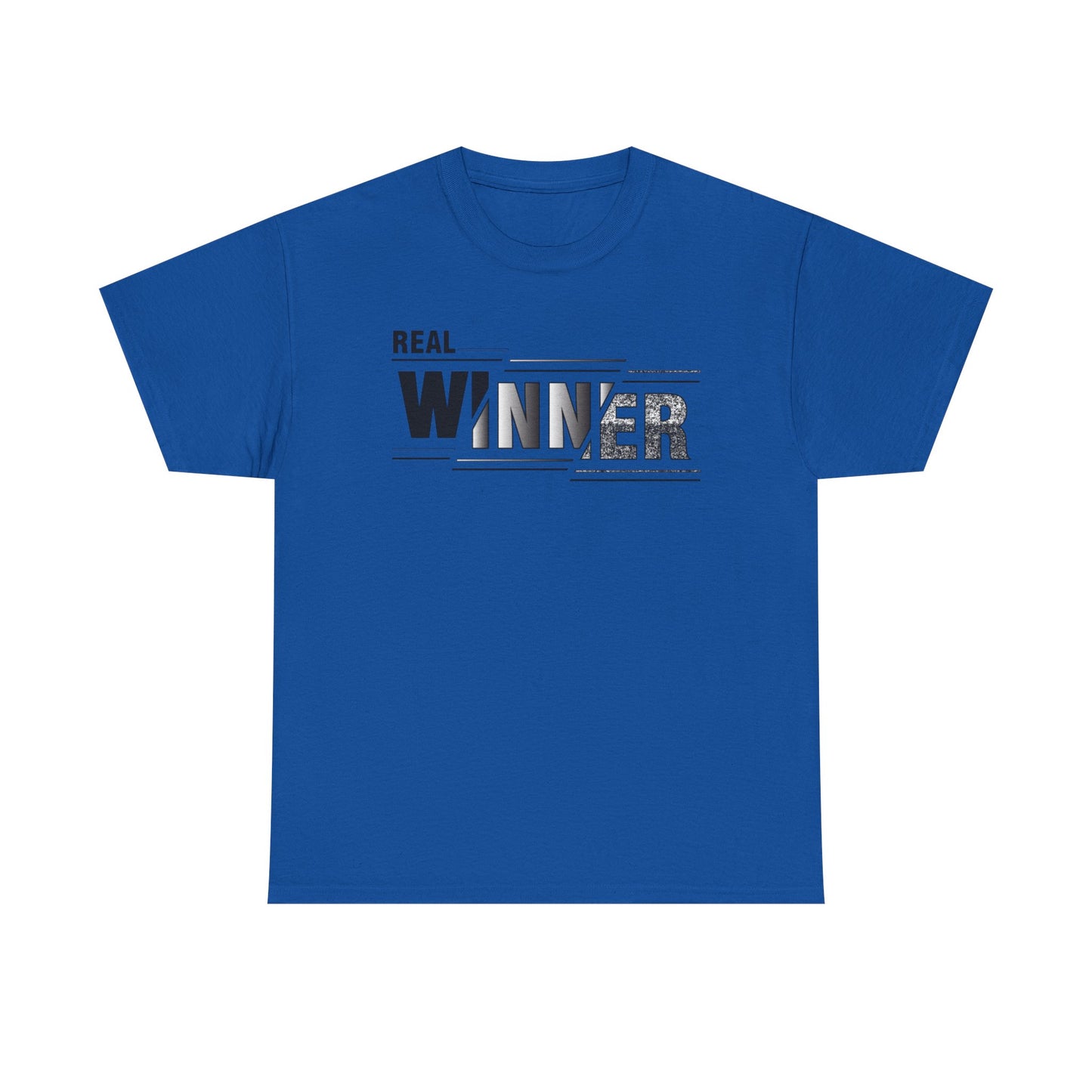 Male Heavy Cotton Tee - "Real Winner" Motivational Shirt, Inspirational Gift, Casual Wear, Sports Tee, Perfect for Competitions, [...]