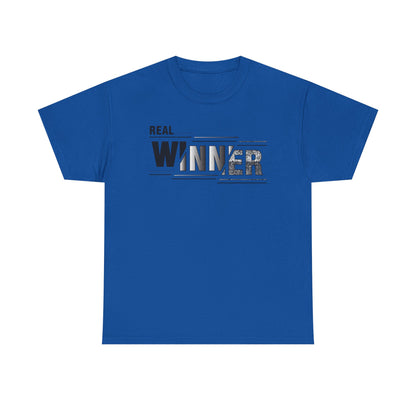 Male Heavy Cotton Tee - "Real Winner" Motivational Shirt, Inspirational Gift, Casual Wear, Sports Tee, Perfect for Competitions, [...]