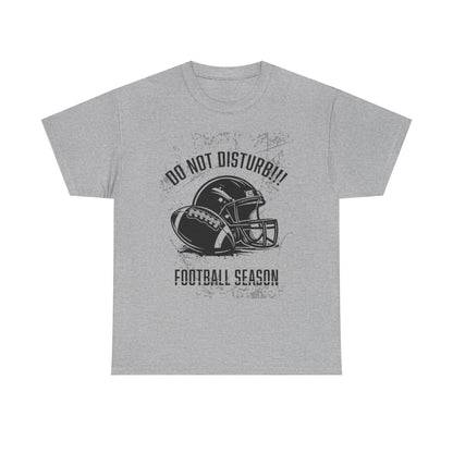 Football Season Do Not Disturb Tee, Male's Cotton Shirt, Sports Fan Gift, Game Day Apparel, Casual Wear, Football Lovers