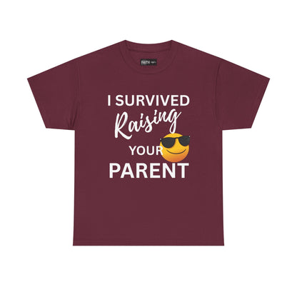 Funny Parent Survival Unisex T-Shirt | Gift for New Parents | Parenting Humor Tee | Casual Wear | Holiday Gift Idea