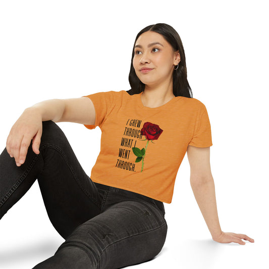 Empowering Women's Festival Crop Top, Inspirational Shirt, Gift for Her, Summer Fashion, Bohemian Style, Affirmation Tee