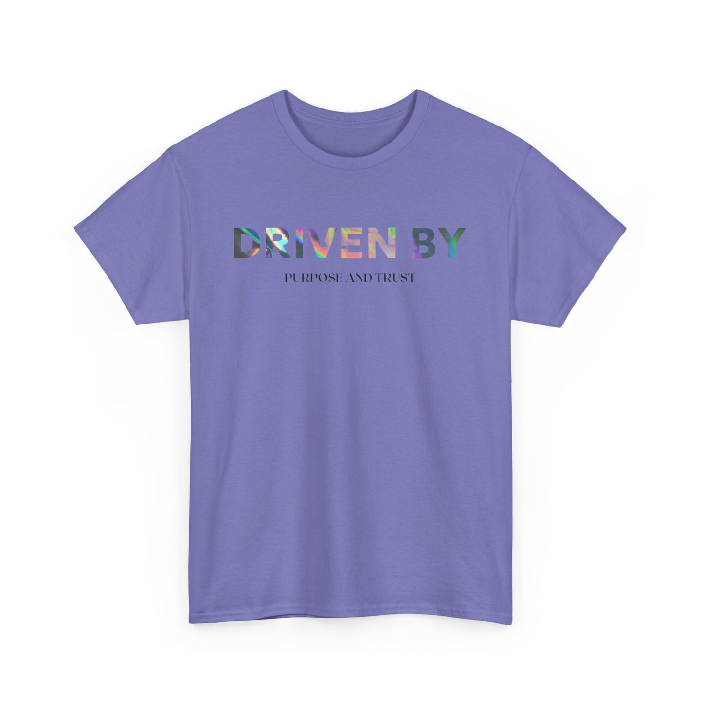 Driven By Inspiration Unisex Heavy Cotton Tee, Motivational Shirt, Casual Wear, Gift Idea for Friends, Positive Vibes, Everyday Style