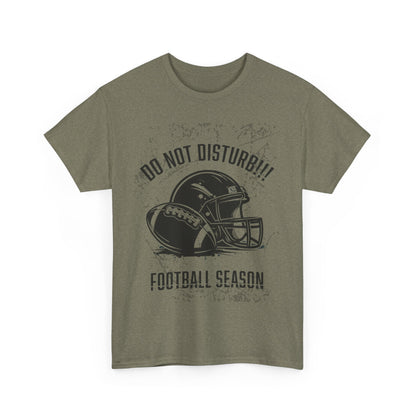 Football Season Do Not Disturb Tee, Male's Cotton Shirt, Sports Fan Gift, Game Day Apparel, Casual Wear, Football Lovers