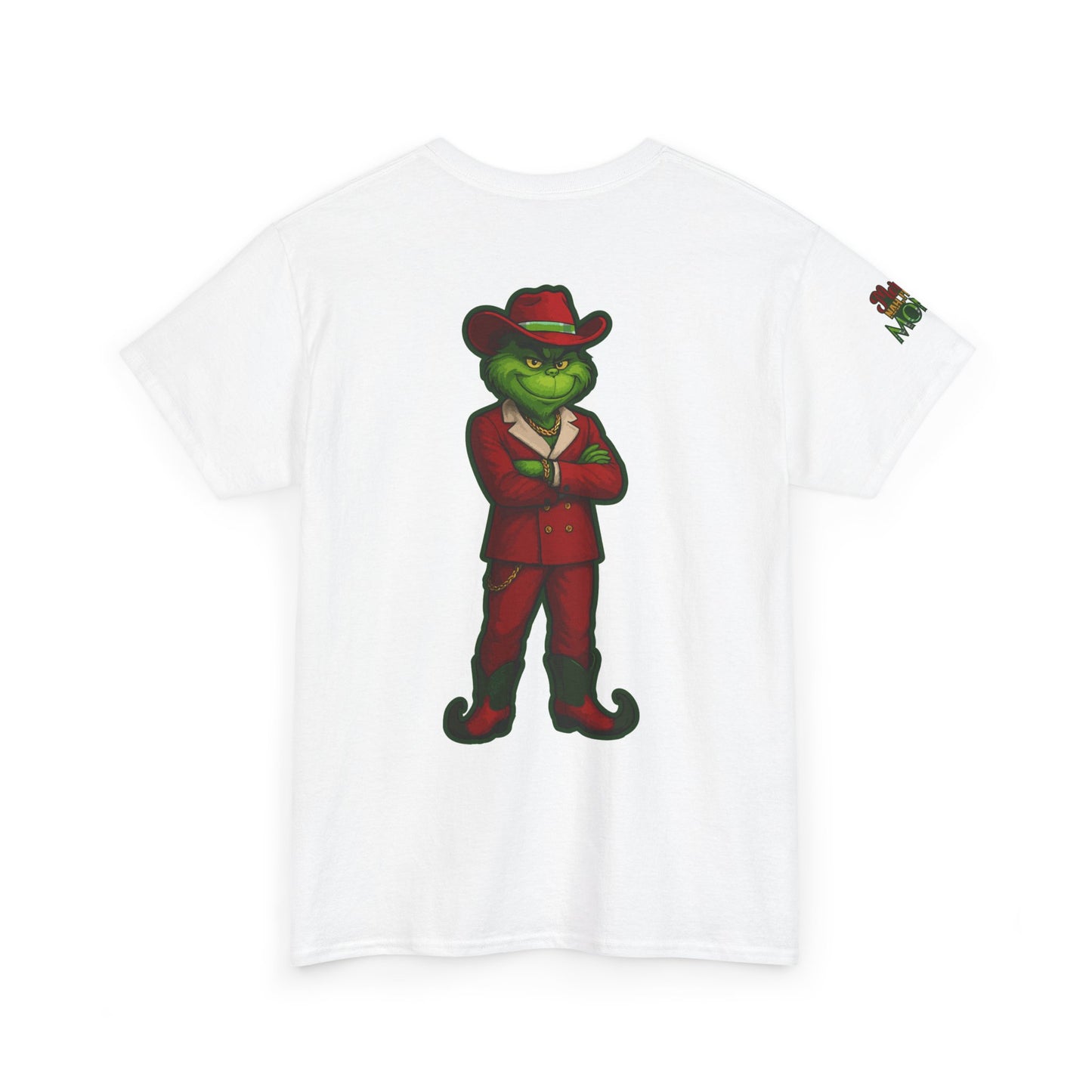 Grinch Inspired in Red Suit Tee — "Nah, I’m Money" Christmas Graphic T-Shirt