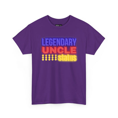 Legendary Uncle Heavy Cotton Tee, Gift for Uncle, Family Reunion Shirt, Fun Uncle T-Shirt, Birthday Gift for Him, Casual Wear