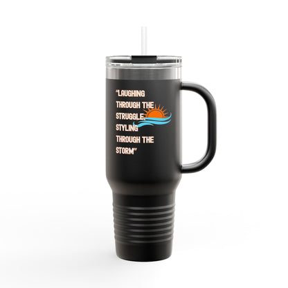 Insulated 40oz Travel Mug with Sunrise Design | Perfect for On-the-Go, Camping, Travel, or Everyday Use | Ideal Gift for Coffee Lovers