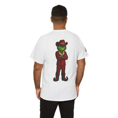Grinch Inspired in Red Suit Tee — "Nah, I’m Money" Christmas Graphic T-Shirt