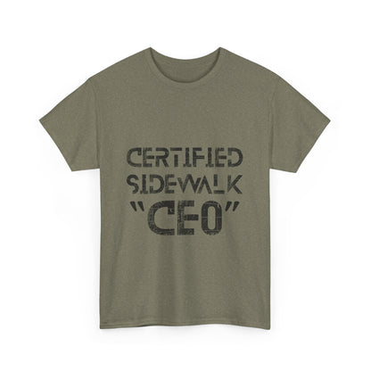 Certified Sidewalk CEO Tee - Fun Unisex T-Shirt, Birthday Gift, Casual Wear, Urban Style, Streetwear Fashion