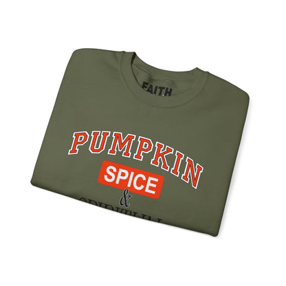 Cozy Pumpkin Spice Sweatshirt, Fall Sweatshirt, Spiritual Advice Crewneck, Autumn Fashion, Thanksgiving Gift, Unisex Sweater