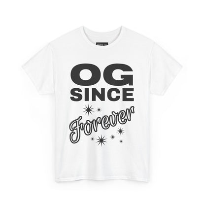 Grandpa Heavy Cotton Tee - OG Since Forever, Casual Tee, Trendy Graphic Shirt, Gift for Friends, Streetwear Fashion