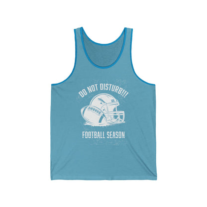 Football Season Unisex Tank Top, Graphic Tee for Fans, Summer Style, Sportswear for Game Days, Relaxed Fit Shirt