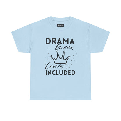 Drama Queen Cotton Tee - Empowering T-Shirt, Gift for Her, Casual Wear, Birthday Celebration, Statement Top