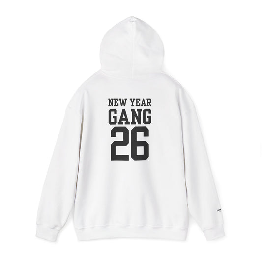 New Year Gang 26 Hoodie — Varsity Style Graphic Pullover