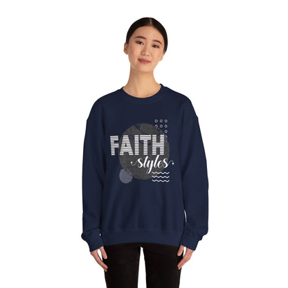 Faith Styles Unisex Heavy Blend™ Crewneck Sweatshirt - Cozy Spiritual Apparel for Everyday Wear, Gift for Friends, Comfort
