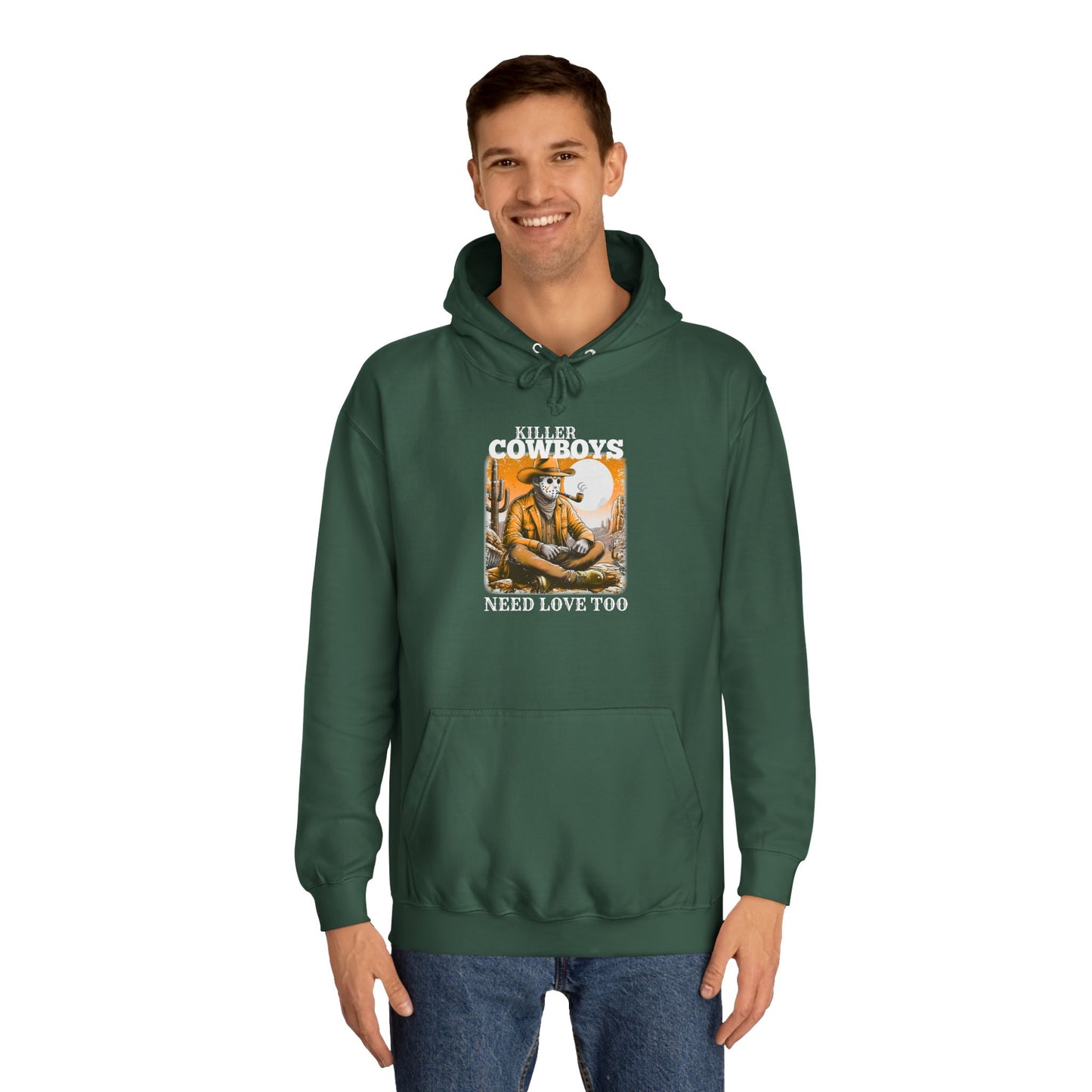 Unisex College Hoodie, Killer Cowboys