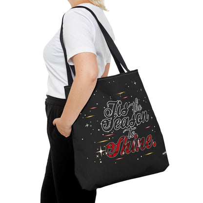 Holiday Tote Bag — 'Tis the Season to Shine Christmas Shopper Tote