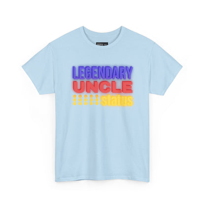 Legendary Uncle Heavy Cotton Tee, Gift for Uncle, Family Reunion Shirt, Fun Uncle T-Shirt, Birthday Gift for Him, Casual Wear