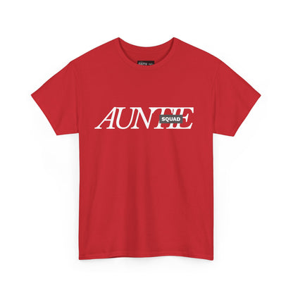 Auntie Squad Unisex Heavy Cotton Tee | Perfect Gift for Aunts | Family Reunion, Birthday, Mother's Day, Casual Wear, Everyday Comfort
