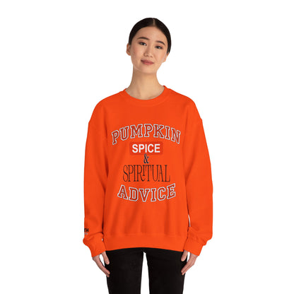 Cozy Pumpkin Spice Sweatshirt, Fall Sweatshirt, Spiritual Advice Crewneck, Autumn Fashion, Thanksgiving Gift, Unisex Sweater