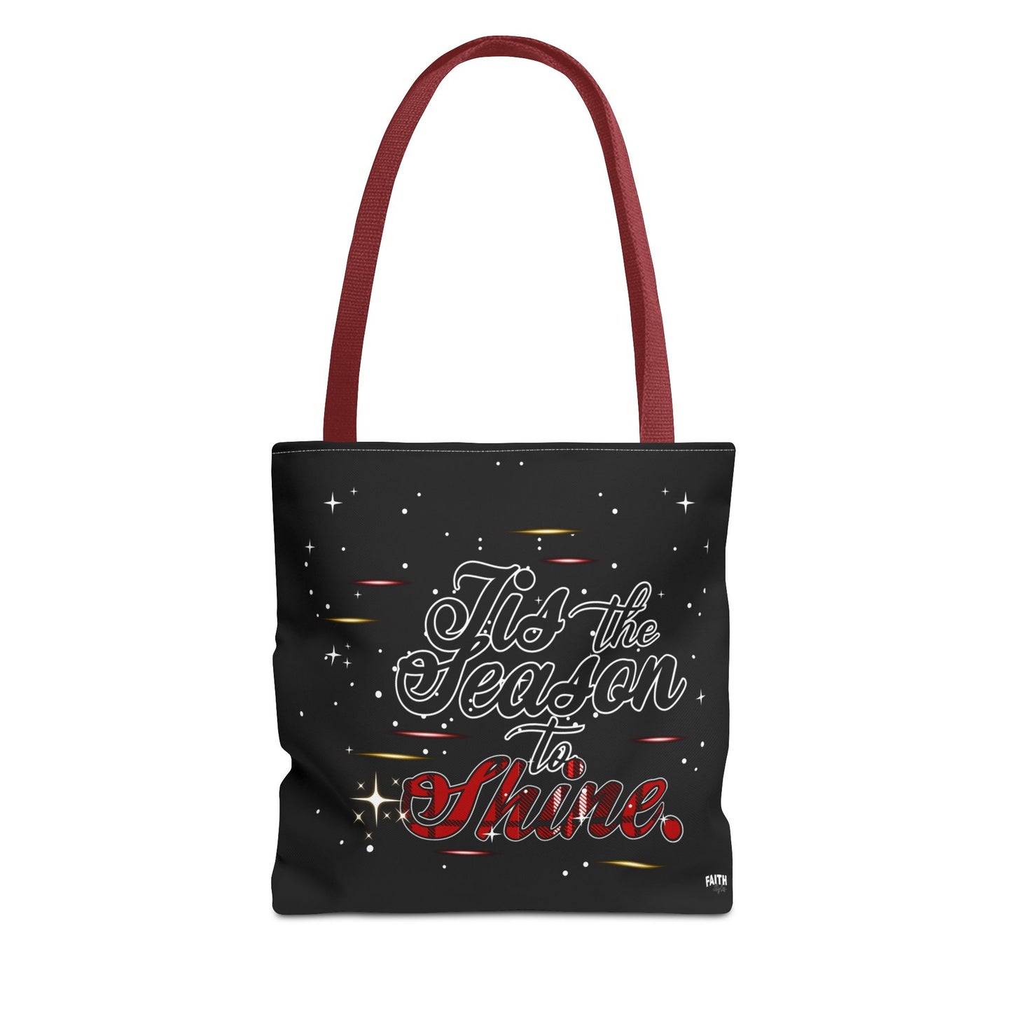 Holiday Tote Bag — 'Tis the Season to Shine Christmas Shopper Tote
