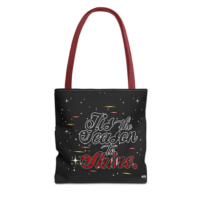 Holiday Tote Bag — 'Tis the Season to Shine Christmas Shopper Tote