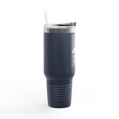 Insulated Travel Mug, 40oz-PAWSITIVE VIBES ONLY