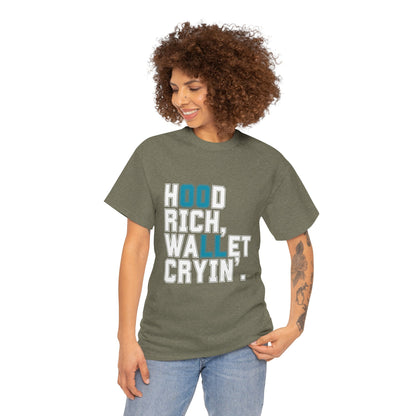 Trendy Unisex Heavy Cotton T-shirt with Playful Design - Perfect for Casual Wear & Gifts