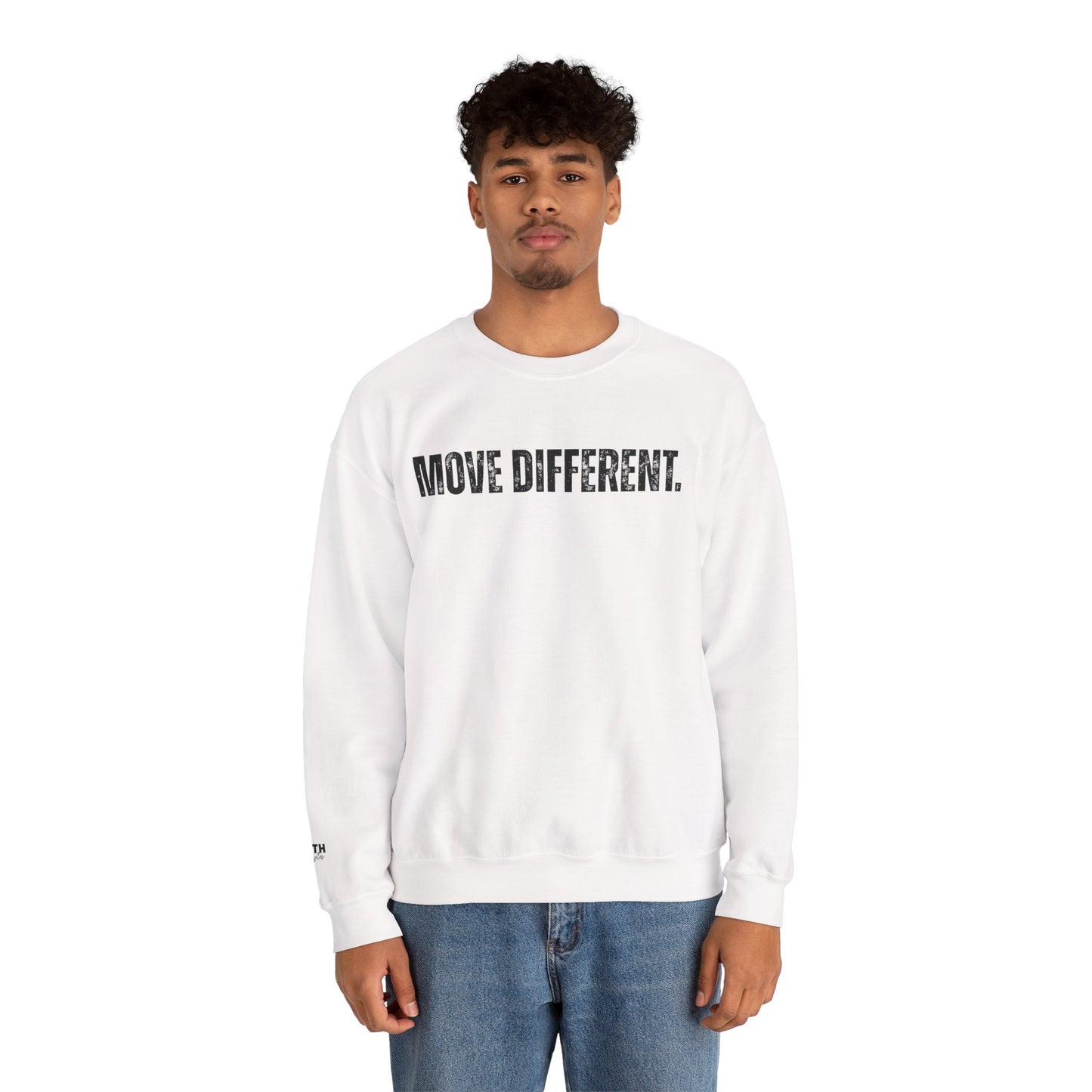 MOVE DIFFERENT. Unisex Crewneck Sweatshirt | Faith Styles®