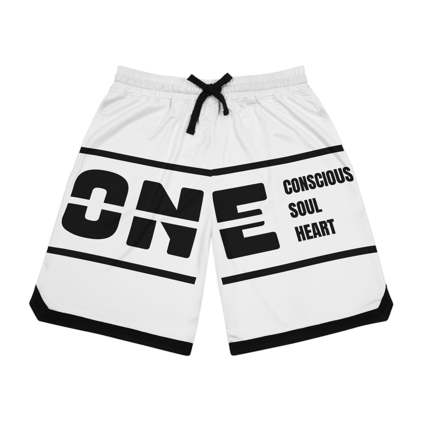 Basketball Rib Shorts with Motivational Text | Perfect for Athletes, Casual Wear, Gifts, Summer Sports, Gym Apparel