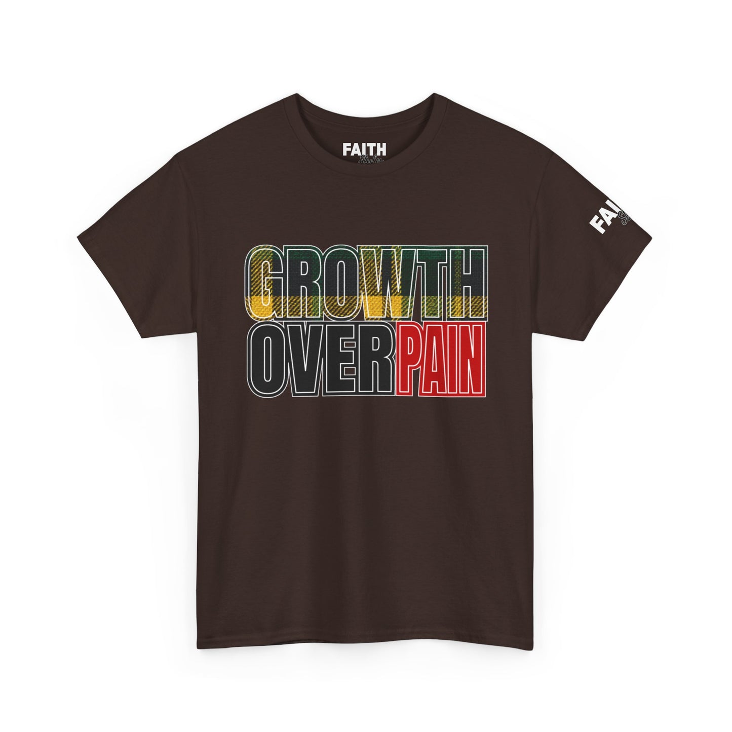 FaithStyles Growth Over Pain T‑Shirt — Motivational Graphic Tee