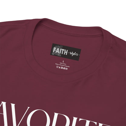 Favorite Brother Unisex Heavy Cotton Tee - Perfect Gift for Siblings, Casual Wear, Birthday, Family Reunion, Everyday Comfort