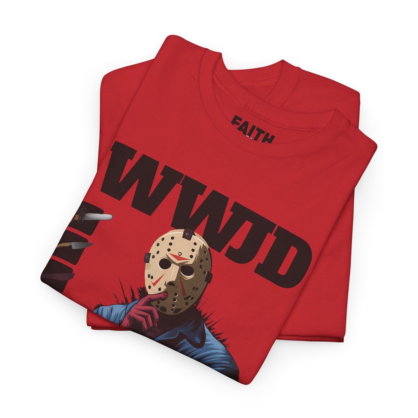 WWJD Unisex Heavy Cotton Tee, Graphic T-Shirt, Casual Wear, Gift for Him, Trendy Apparel, Statement Tee