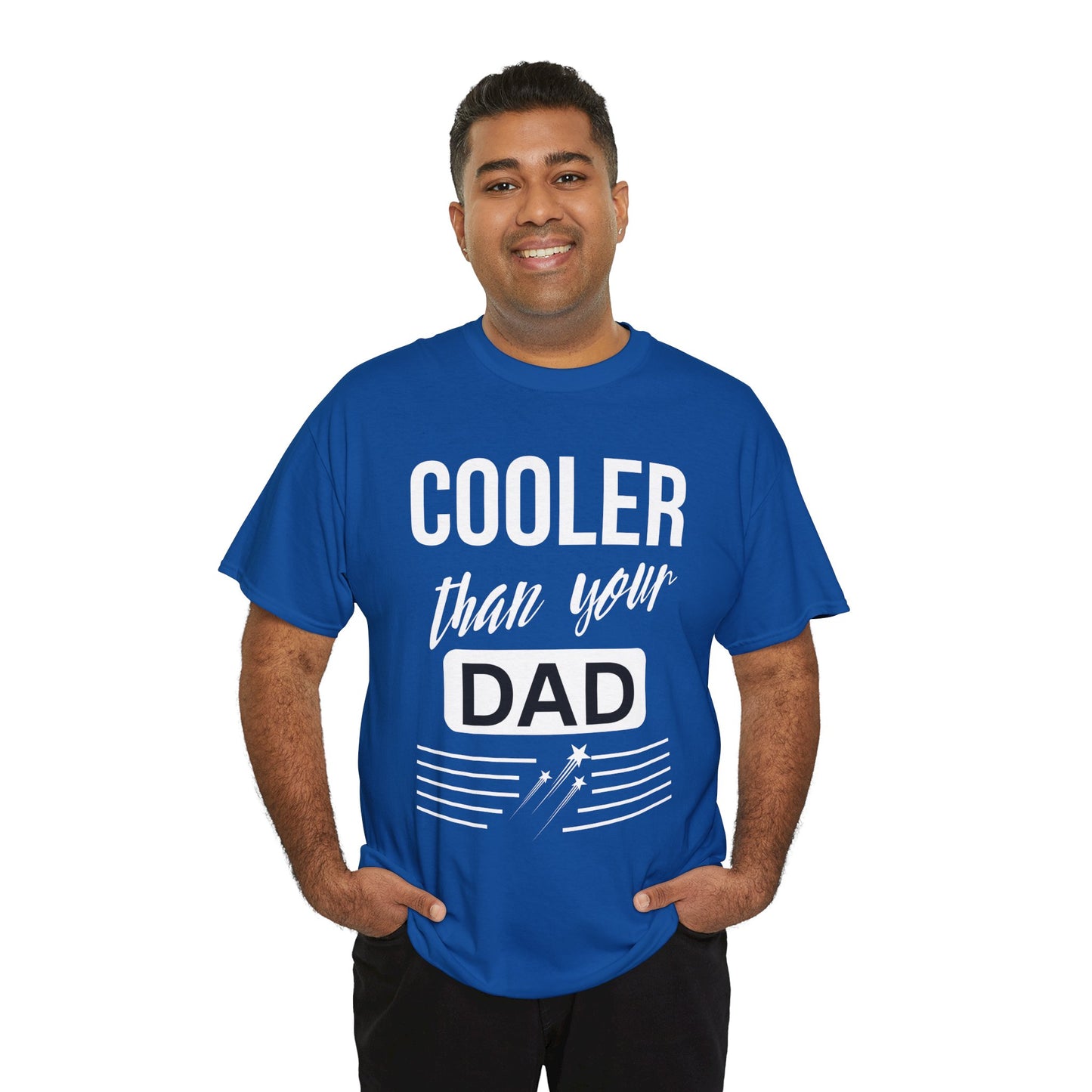 Cooler Than Your Dad Tee - Funny Gift for Dads, Unisex Cotton T-Shirt, Father's Day, Birthday, Casual Wear, Gift for Him, Dad Humor